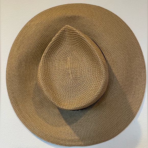 Eric Javits Women's Sun Hat Daphne-Natural/Black One Size Very Good Condition - Picture 6 of 14